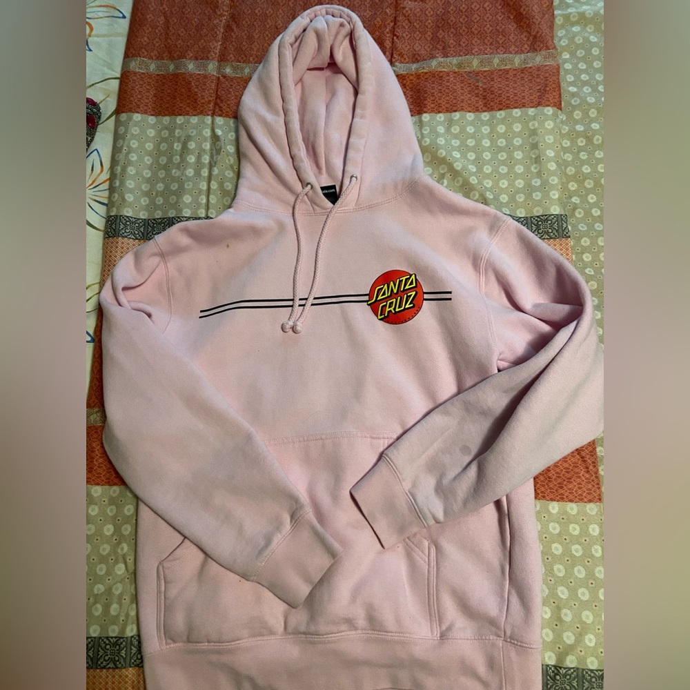 Pink (Slightly Oversized) Santa Cruz Hoodie